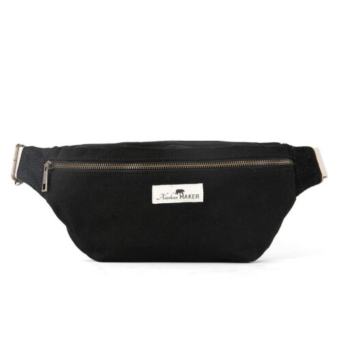 Alaskan Maker Velká plátěná crossbody ledvinka Swing black 1,75l