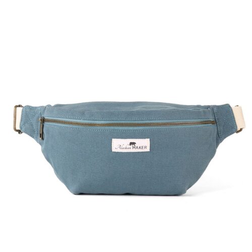 Alaskan Maker Velká plátěná crossbody ledvinka Swing navy 1,75l
