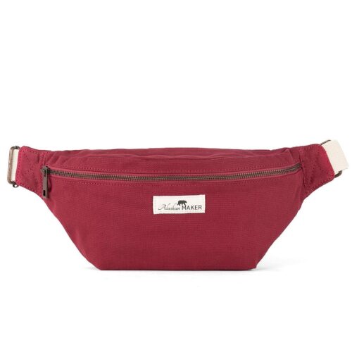 Alaskan Maker Velká plátěná crossbody ledvinka Swing raspberry 1,75l