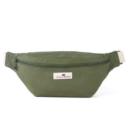 Alaskan Maker Velká plátěná crossbody ledvinka Swing sage 1,75l