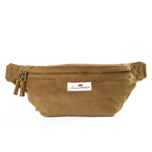 Alaskan Maker Manšestrová crossbody ledvinka Willow Havana 1,75l