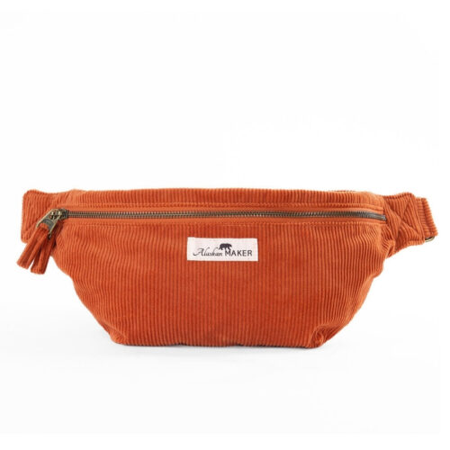 Alaskan Maker Manšestrová crossbody ledvinka Willow Rust 1,75l