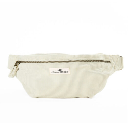 Alaskan Maker Manšestrová crossbody ledvinka Willow Ivory 1,75l