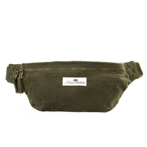 Alaskan Maker Manšestrová crossbody ledvinka Willow Khaki 1,75l