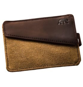 Alaskan Maker Látková mini vintage peněženka s kůží Handy Mustard
