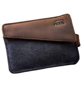 Alaskan Maker Látková mini vintage peněženka s kůží Handy Navy