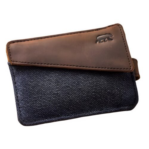 Alaskan Maker Látková mini vintage peněženka s kůží Handy Navy