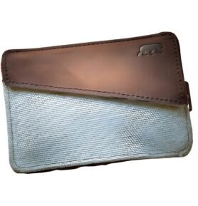 Alaskan Maker Látková mini vintage peněženka s kůží Handy Sky Blue