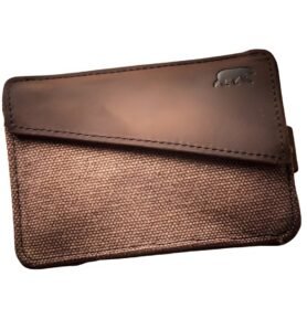 Alaskan Maker Látková mini vintage peněženka s kůží Handy Brown
