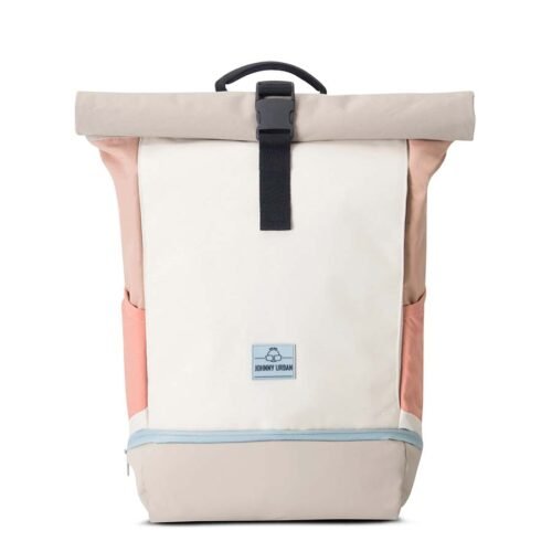 Johnny Urban rolovací batoh Allen Medium béžovo-růžový 18,5l