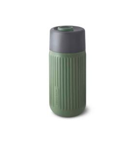 Black + Blum Cestovní skleněný hrnek na kávu 340 ml olive
