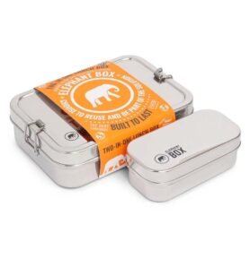 Elephantbox Lunchbox 2v1 nerezová ocel objem 1l