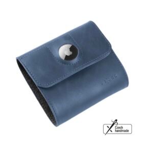 Fixed pánská kožená peněženka Classic Wallet pro Airtag modrá