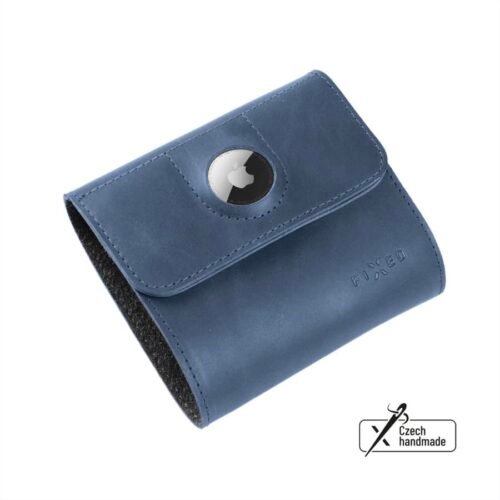 Fixed pánská kožená peněženka Classic Wallet pro Airtag modrá