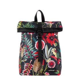 Milinal Dámský rolovací batoh Roll Mini ornament flowers 14l