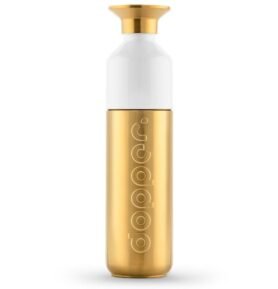 Dopper Metalická nerezová láhev na pití Gold 490ml