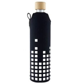 Drink it Skleněná láhev s neoprénovým obalem Equalizer 500ml