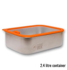 Elephant Box Nerezový box do mikrovlnky se skleněným víkem 2,4l