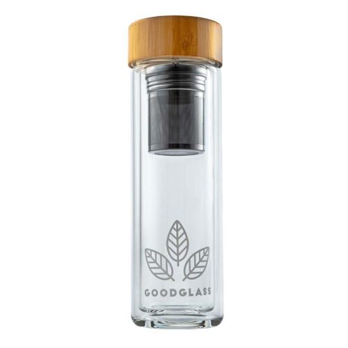 GoodGlass Skleněná termoska s infuzérem Thermo 450ml