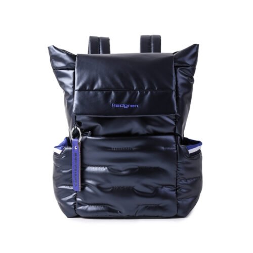 Hedgren Prošívaný městský batoh Cocoon Billowy Peacoat Blue 15l