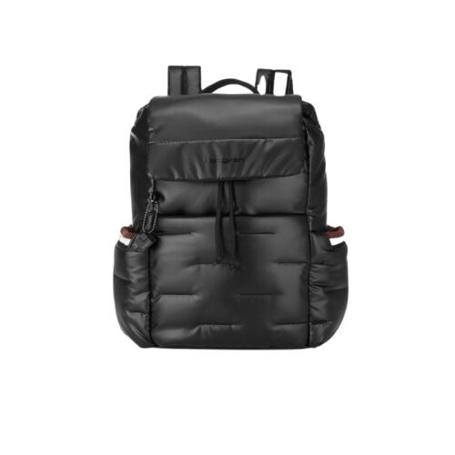 Hedgren Prošívaný městský batoh Cocoon Billowy Black 15l
