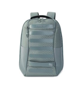 Hedgren Cestovní dvoukomorový batoh Comby Handle M Grey-Green 19l