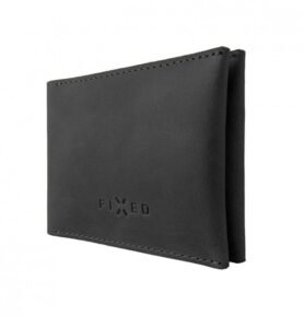 Fixed chytrá kožená peněženka Smile Wallet černá bez trackeru