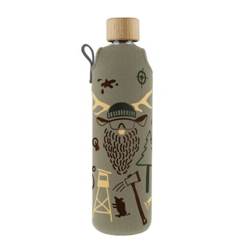 Drink it Skleněná láhev s neoprénovým obalem Hunter 300ml