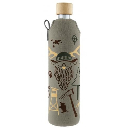 Drink it Skleněná láhev s neoprénovým obalem Hunter 500ml