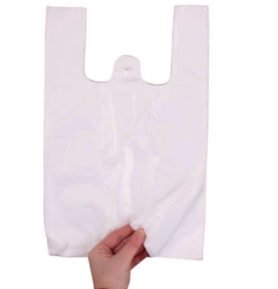 Taška 3 kg, 23+10*38 cm, balení blok 190 ks, bílá