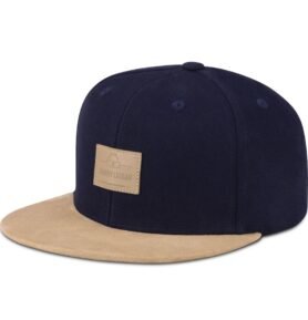 Johnny Urban Kšiltovka Dean Snapback s rovným kšiltem modrohnědá