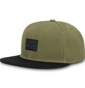 Johnny Urban Kšiltovka Dean Snapback s rovným kšiltem zelenočerná