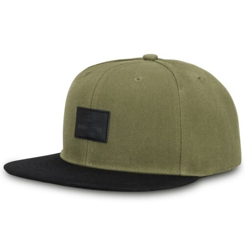 Johnny Urban Kšiltovka Dean Snapback s rovným kšiltem zelenočerná