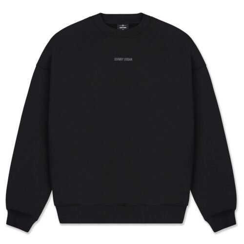 Johnny Urban Oversize mikina Carter Print černá M