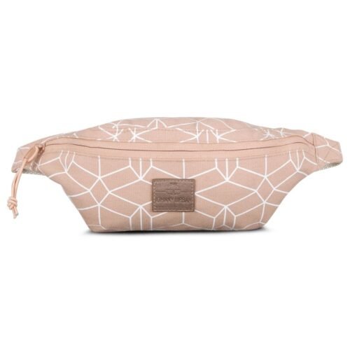 Johnny Urban Plátěná crossbody ledvinka Toni růžová se vzorem 2l