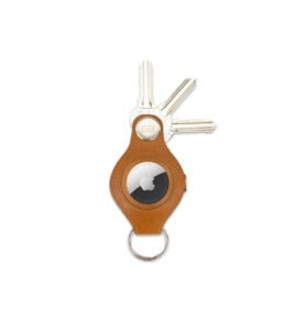 Garzini Kožená klíčenka Lusso na Airtag Brushed Cognac