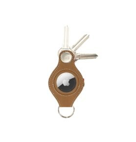 Garzini Kožená klíčenka Lusso na Airtag Camel Brown