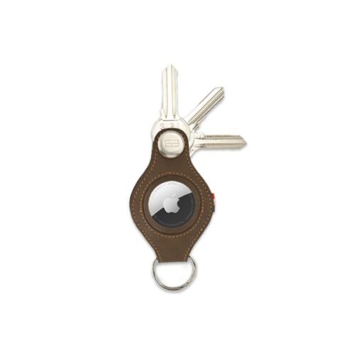 Garzini Kožená klíčenka Lusso na Airtag Java Brown