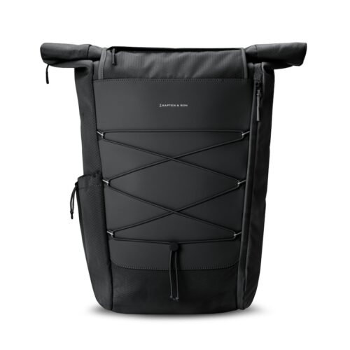 Kapten & Son Velký voděodolný rolovací batoh Banff All Black 35l