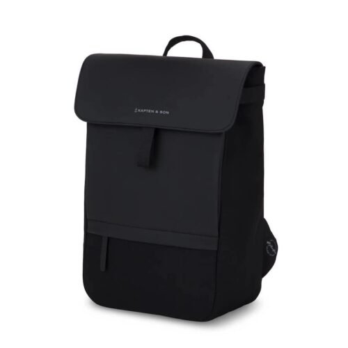 Kapten & Son Dámský batůžek s klopou Fyn all black 11l