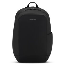 Kapten & Son Městský dvoukomorový batoh na notebook Oslo All Black 15l