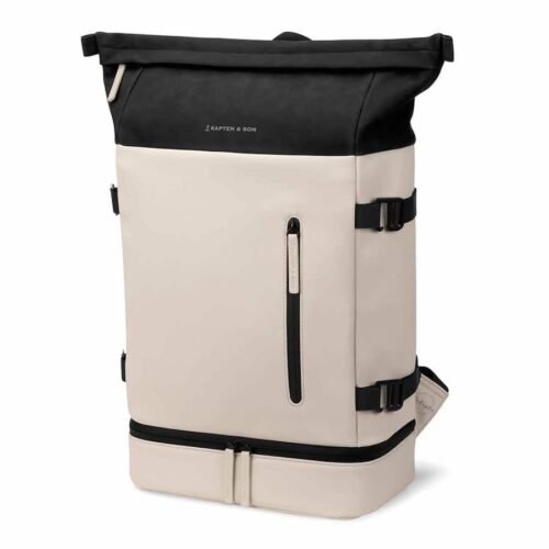 Kapten & Son Velký minimalistický batoh Helsinki cream black 26l