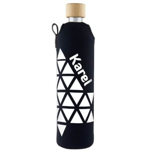 Drink it Skleněná láhev s neoprénovým obalem Karel 500ml