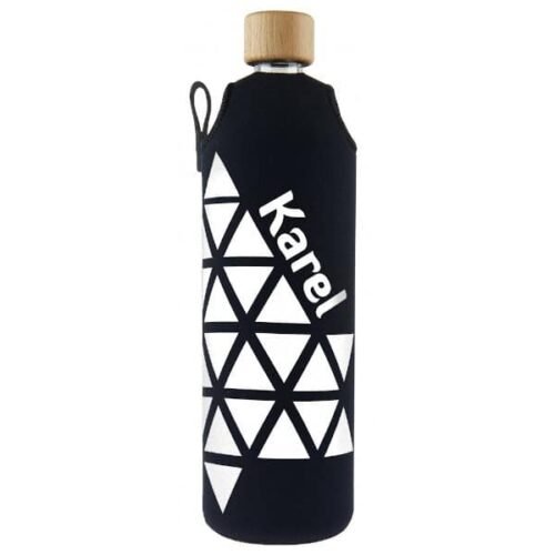 Drink it Skleněná láhev s neoprénovým obalem Karel 700ml