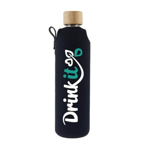 Drink it Skleněná láhev s neoprénovým obalem Klasik 300ml