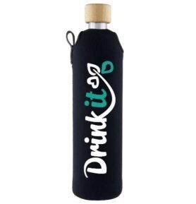Drink it Skleněná láhev s neoprénovým obalem Klasik 500ml