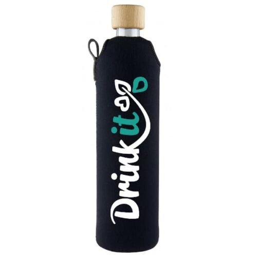 Drink it Skleněná láhev s neoprénovým obalem Klasik 500ml