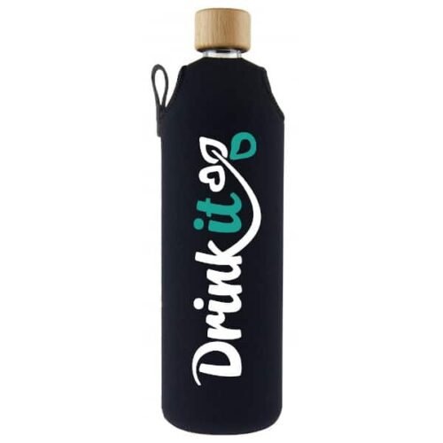 Drink it Skleněná láhev s neoprénovým obalem Klasik 700ml