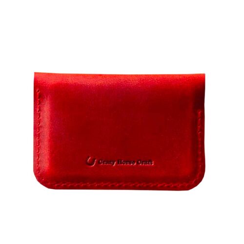 Crazy Horse Craft Kožená business peněženka red