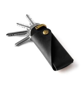 Crazy Horse Craft kožená klíčenka Carbon Black